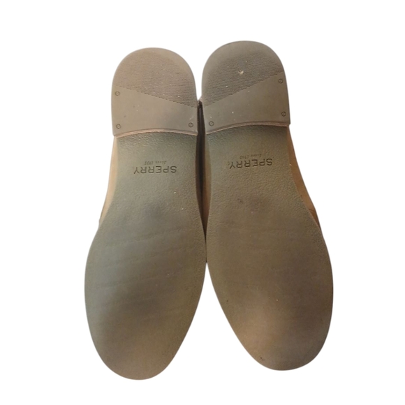 Sperry Green Leather Flats Women's Classic Leather Loafers Size 9 - Picture 7 of 12